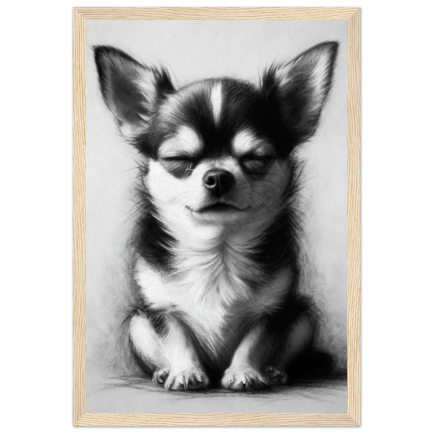 chihuahua dog framed  poster