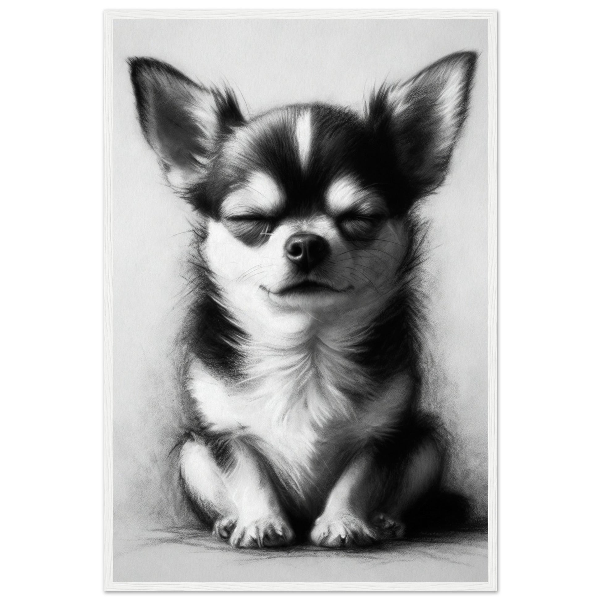 chihuahua dog framed poster