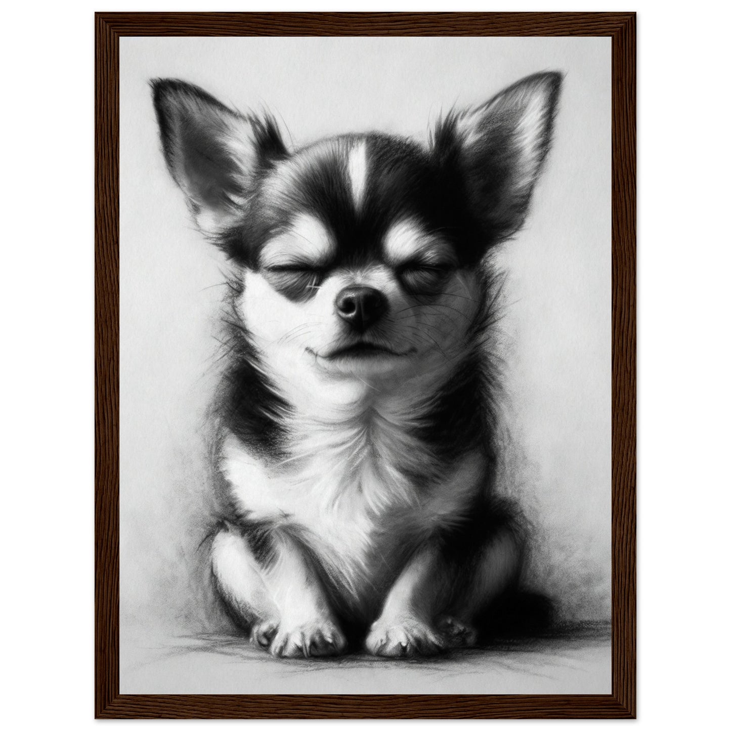 chihuahua dog framed poster