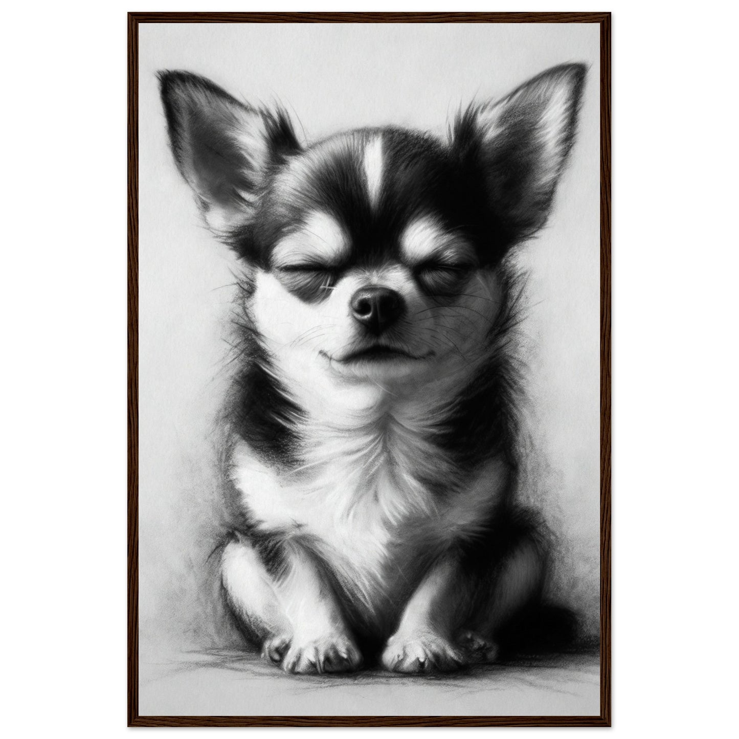 chihuahua dog framed poster