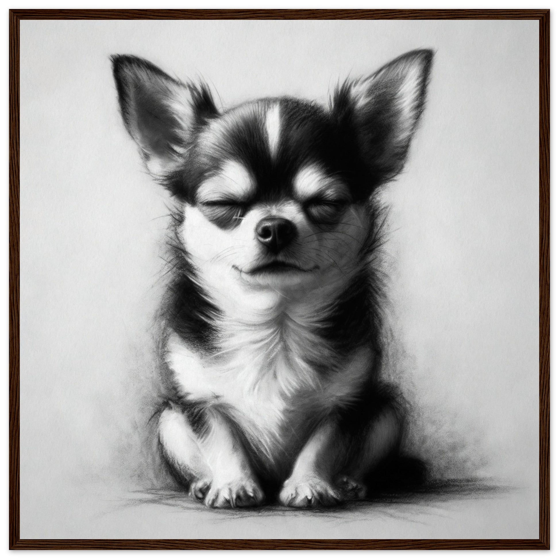 chihuahua dog framed poster