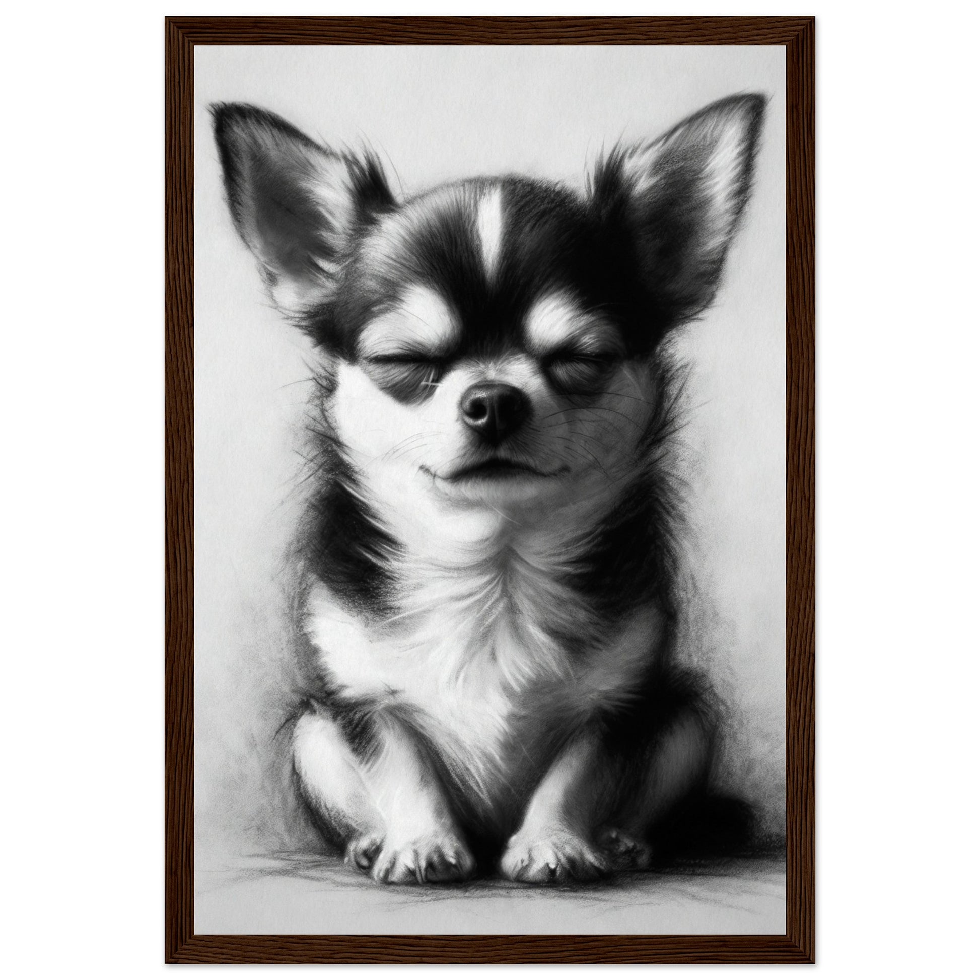 chihuahua dog framed poster