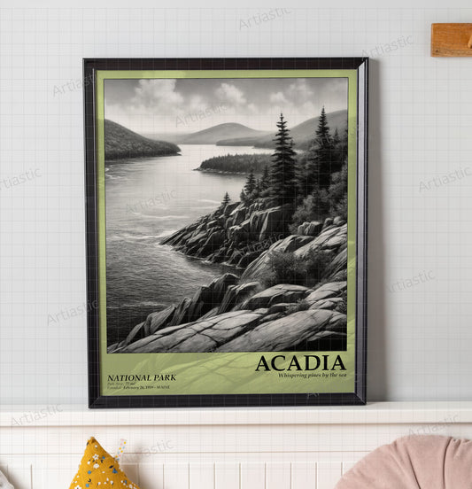 acadia national park poster wall art