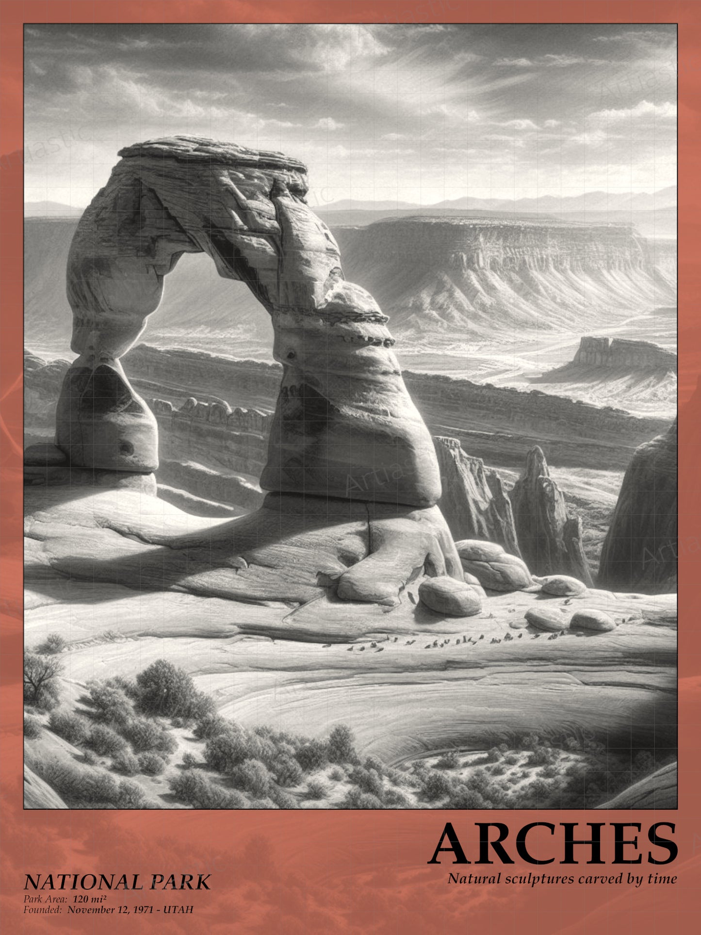 Arches National park poster