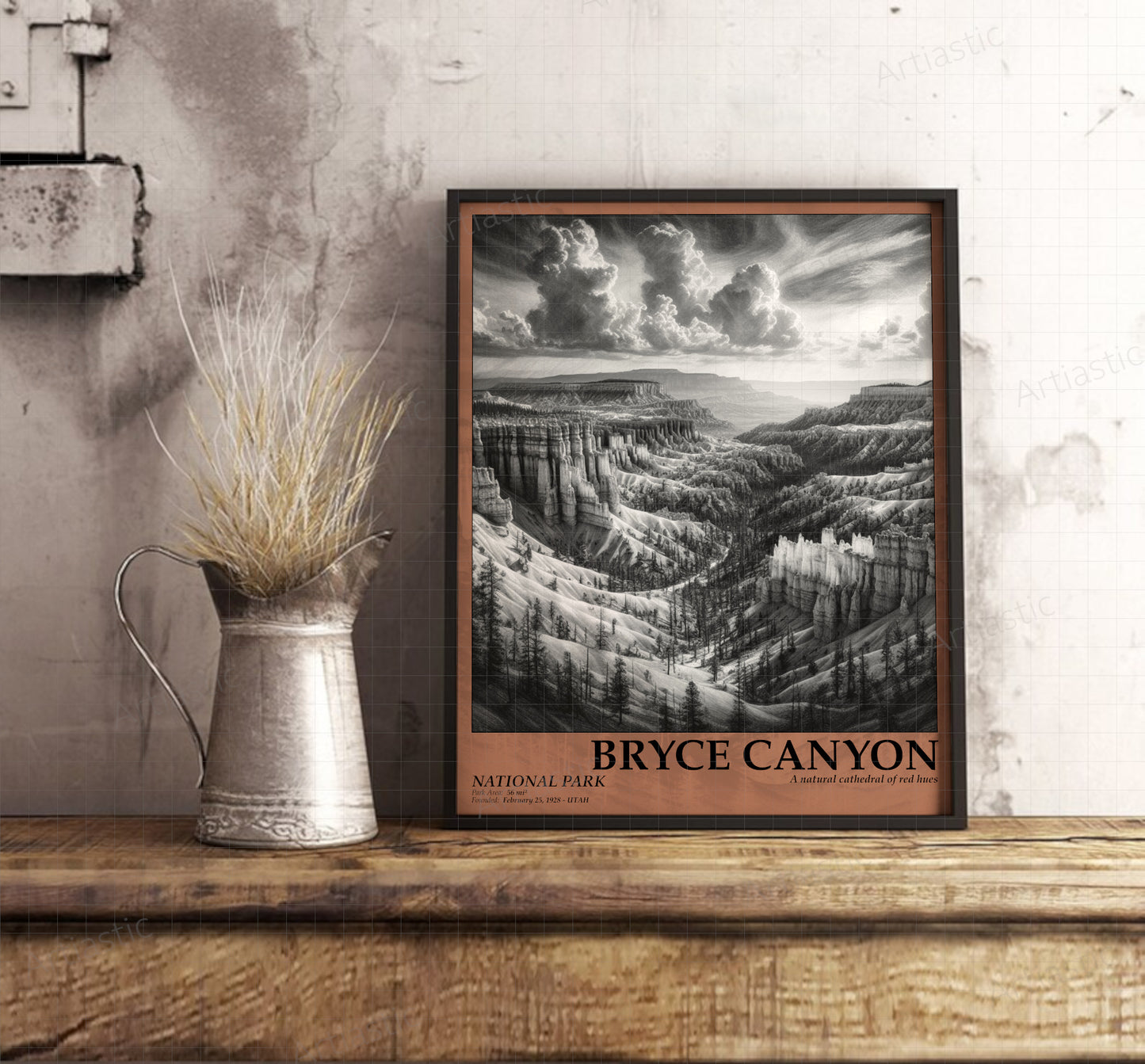 bryce canyon national park poster framed poster