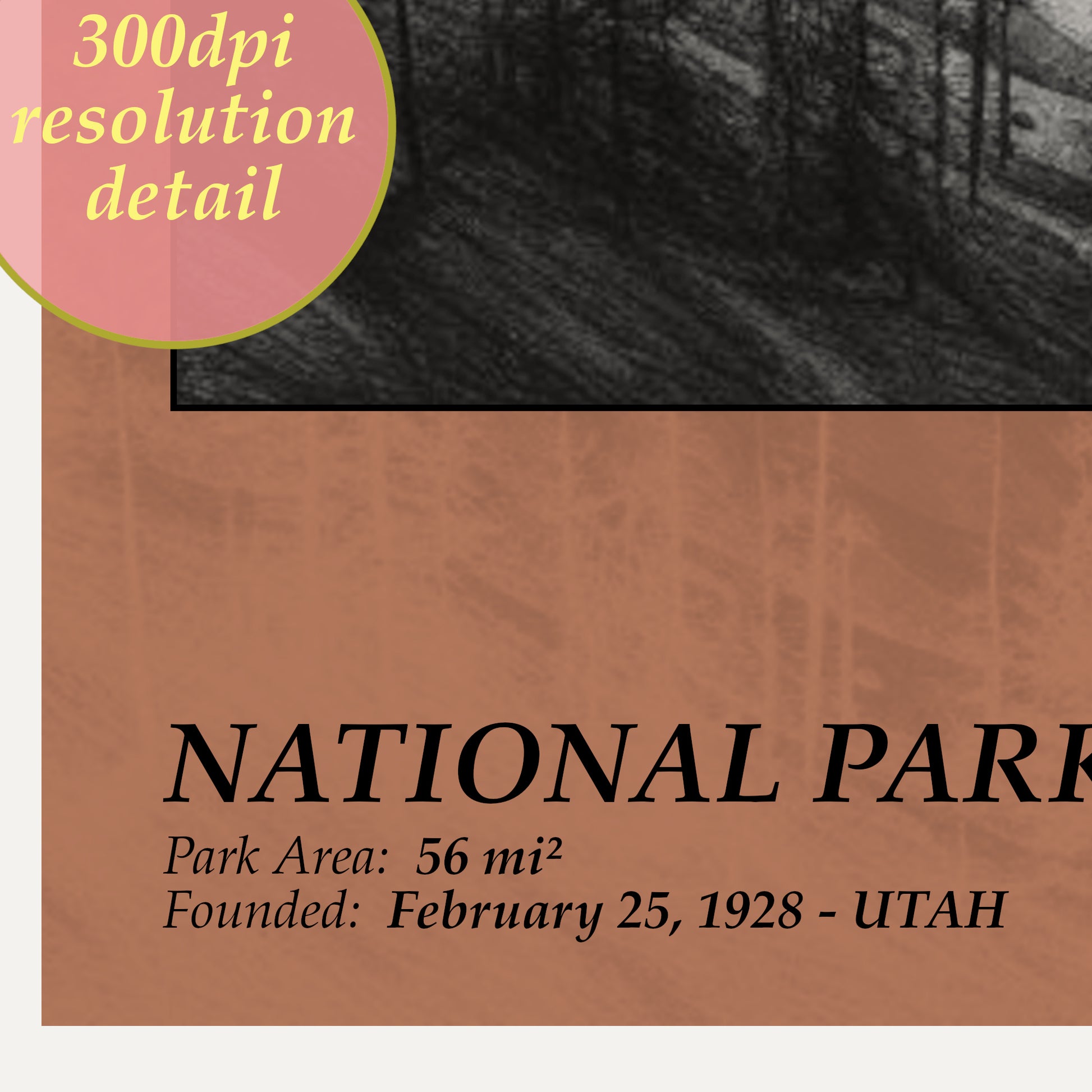 bryce canyon national park poster 300dpi