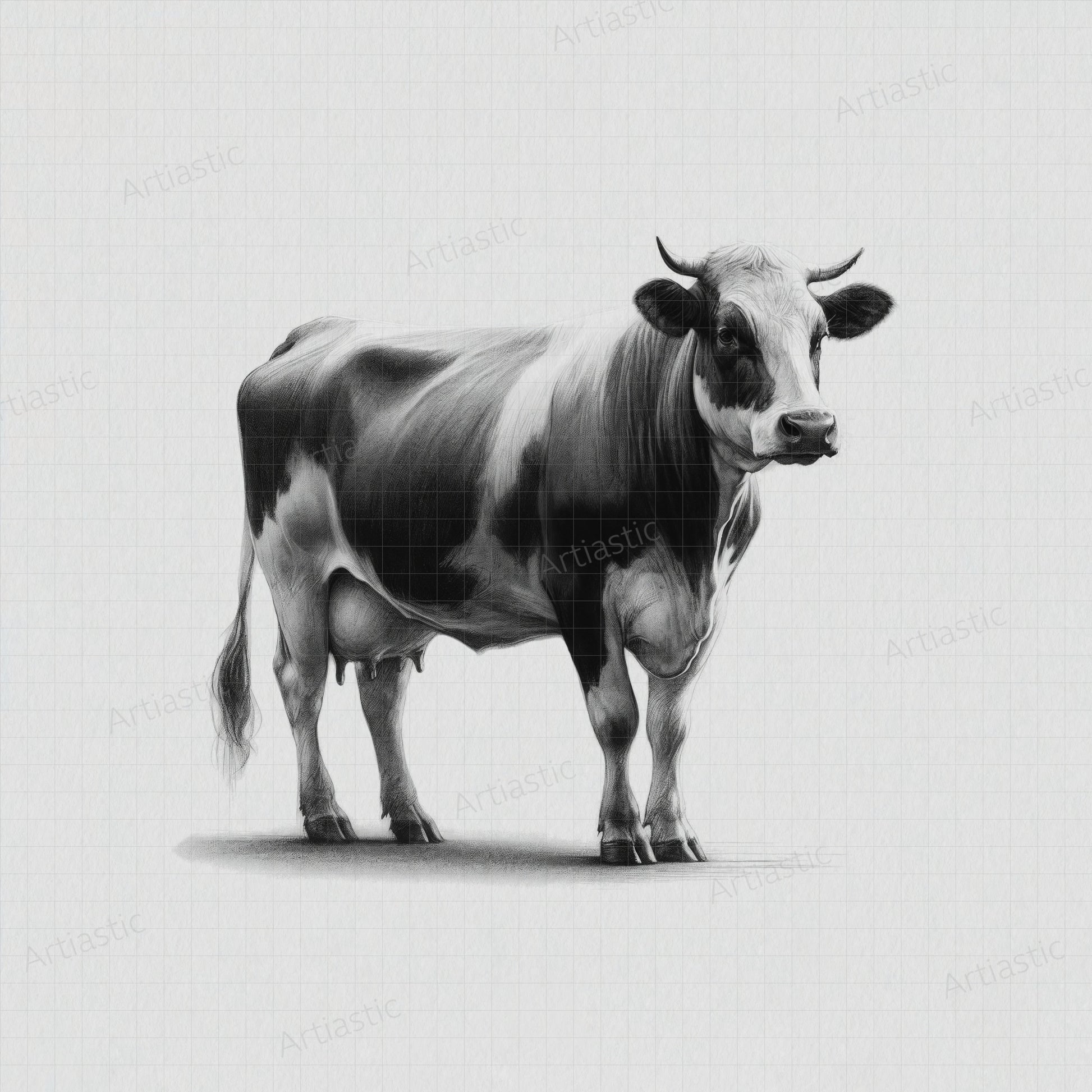 drawing cow printable