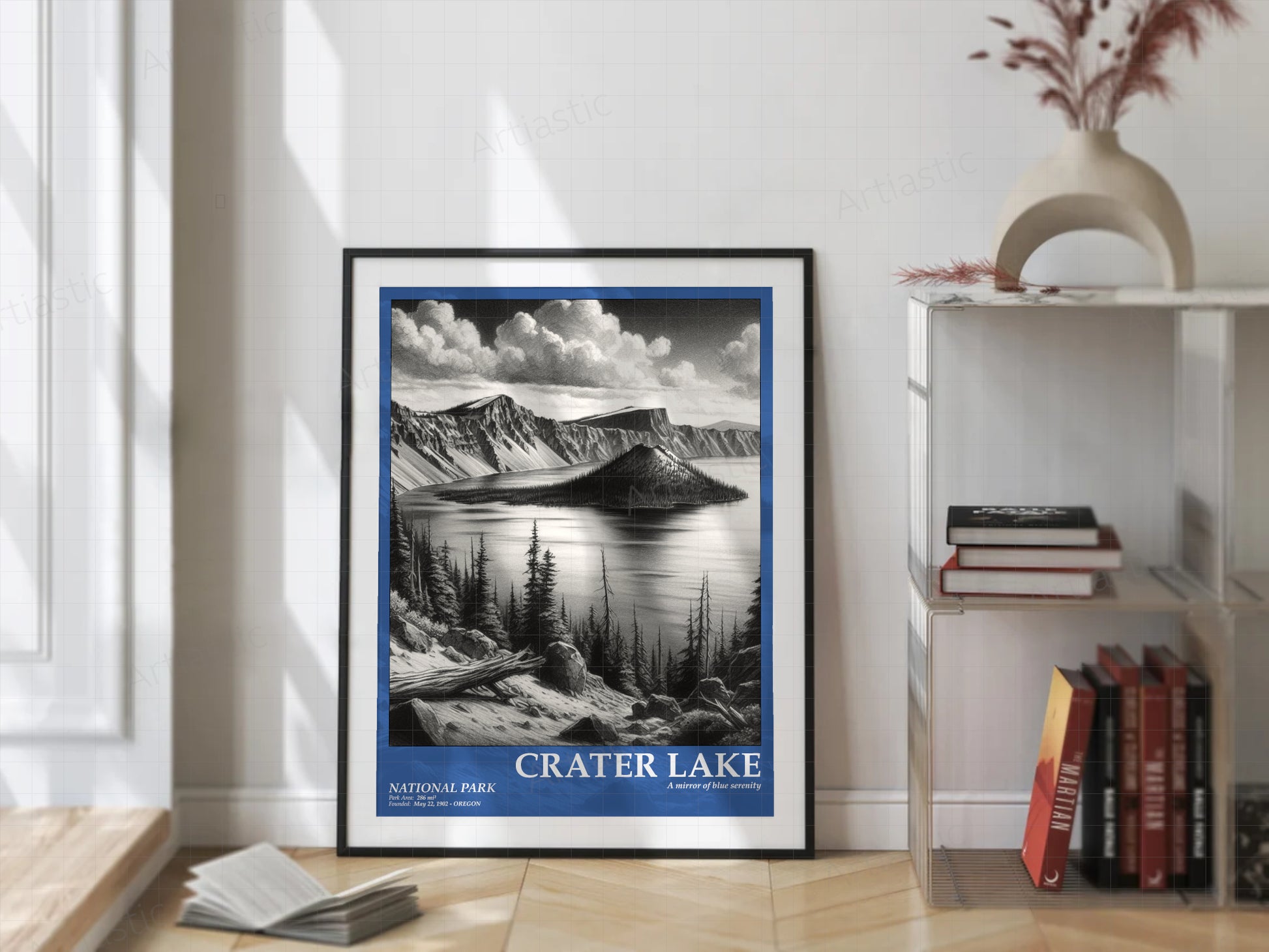 crater lake national park poster