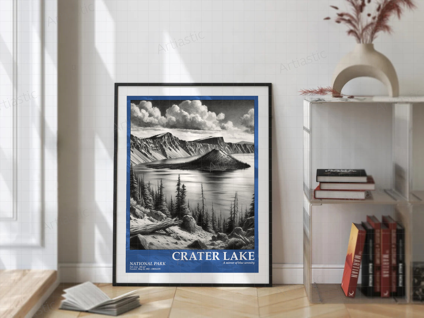 craterlake national park poster 