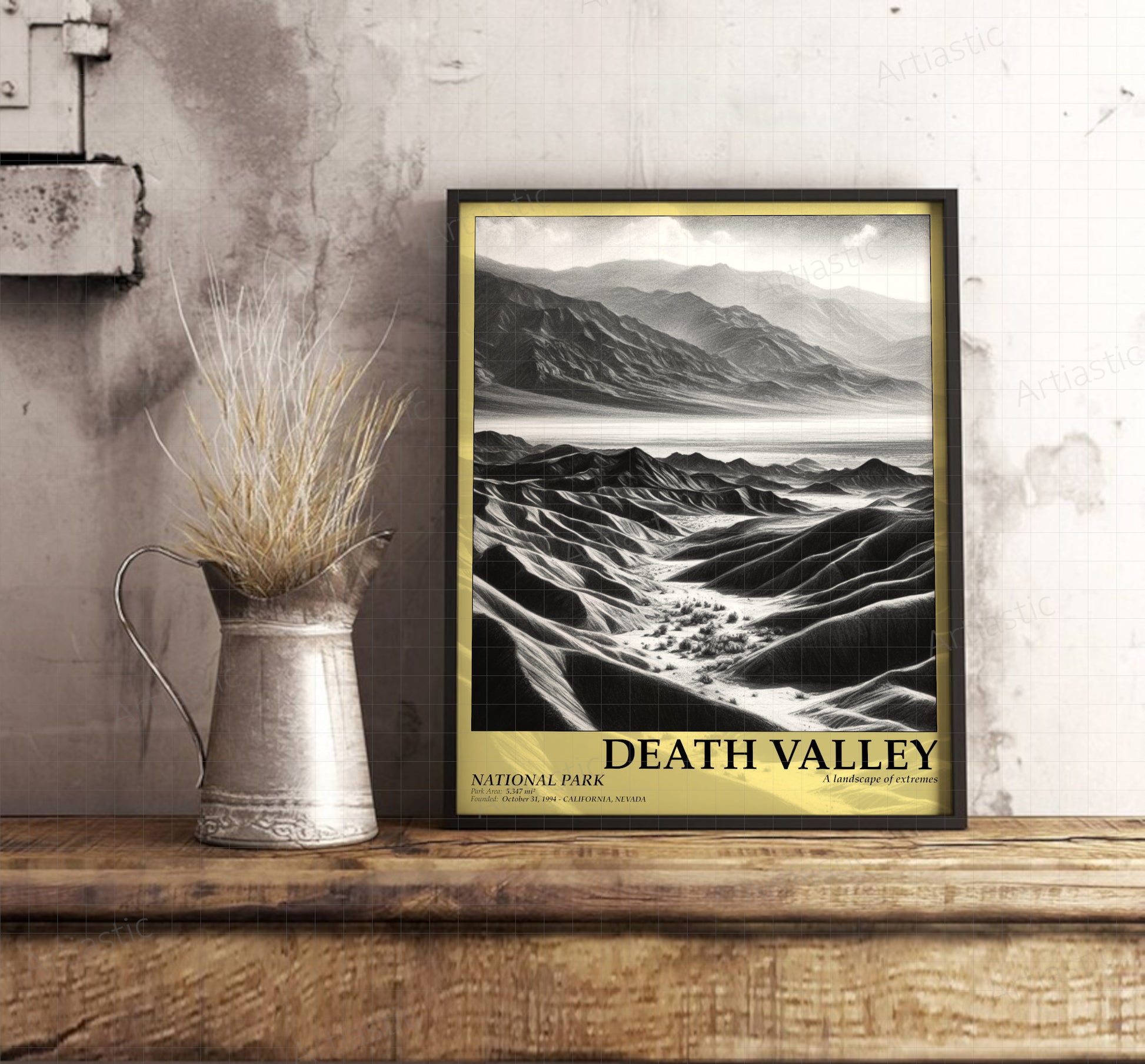 death valley national park poster