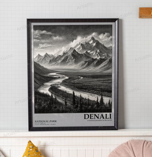 denali national park poster wall art