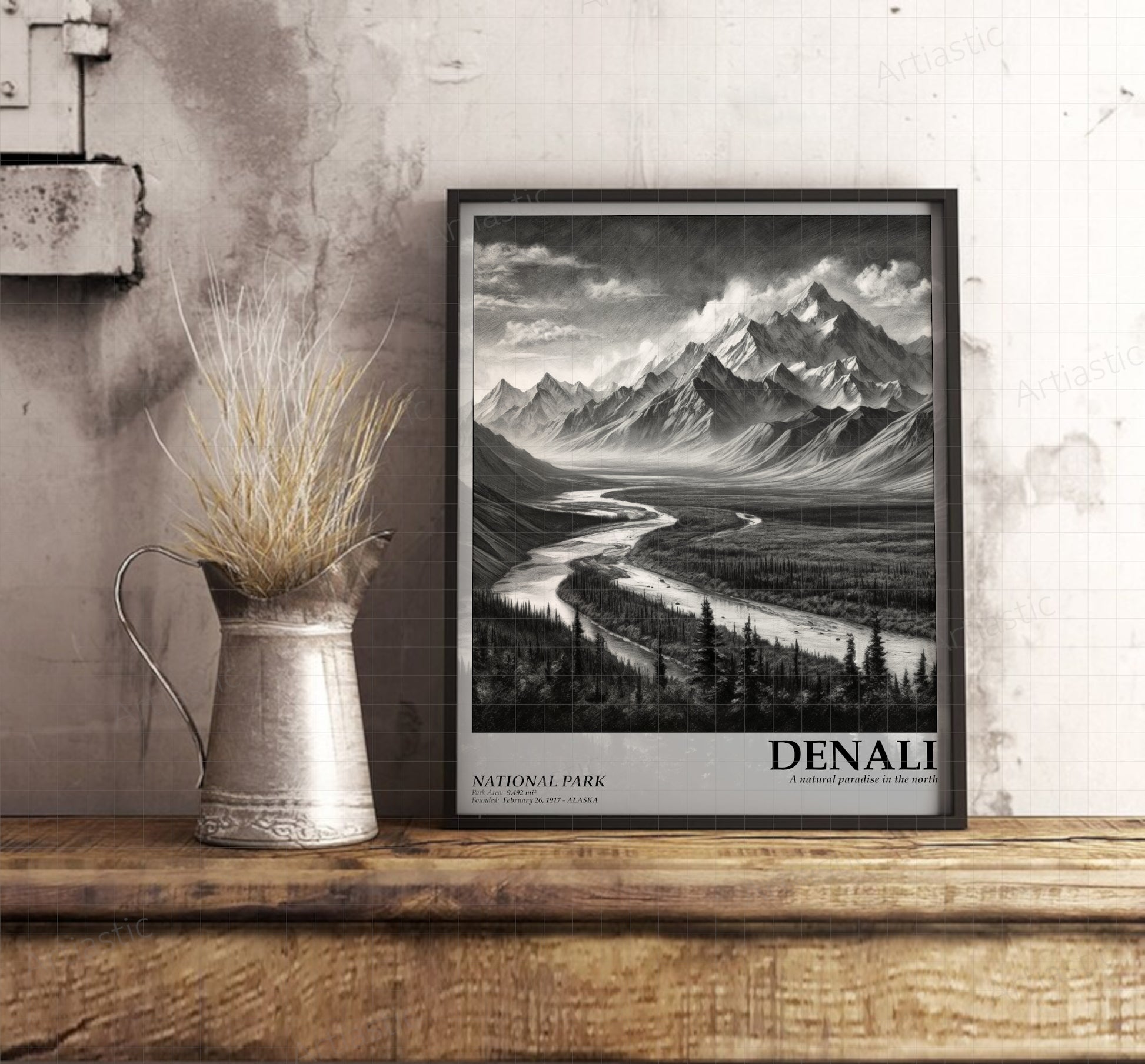 denali national park poster wall art