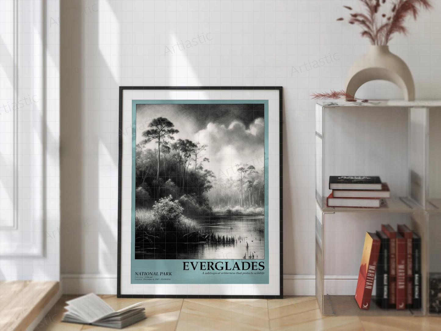 everglades national park drawing poster