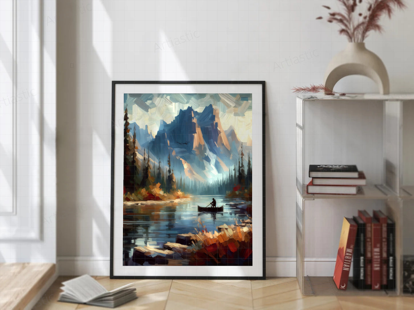 rocky mountains explorer digital oil art