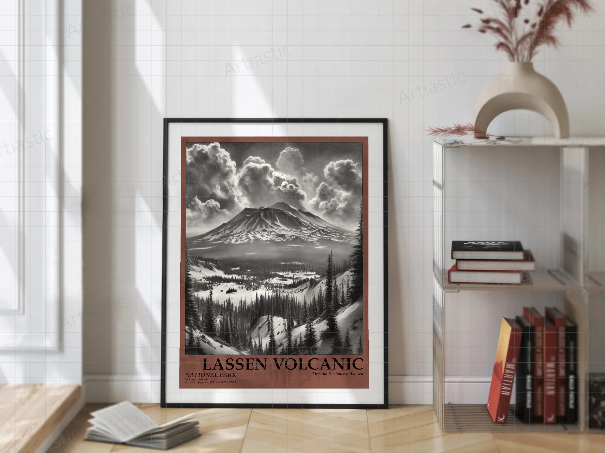 lassen volcanic national park poster wall art