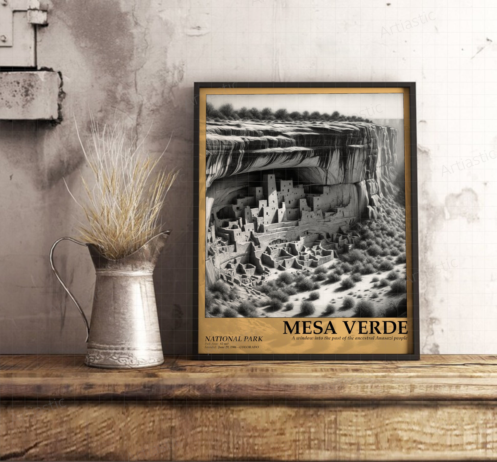 mesa verde national park framed poster