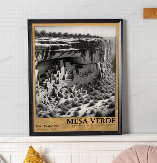 mesa verde national park poster