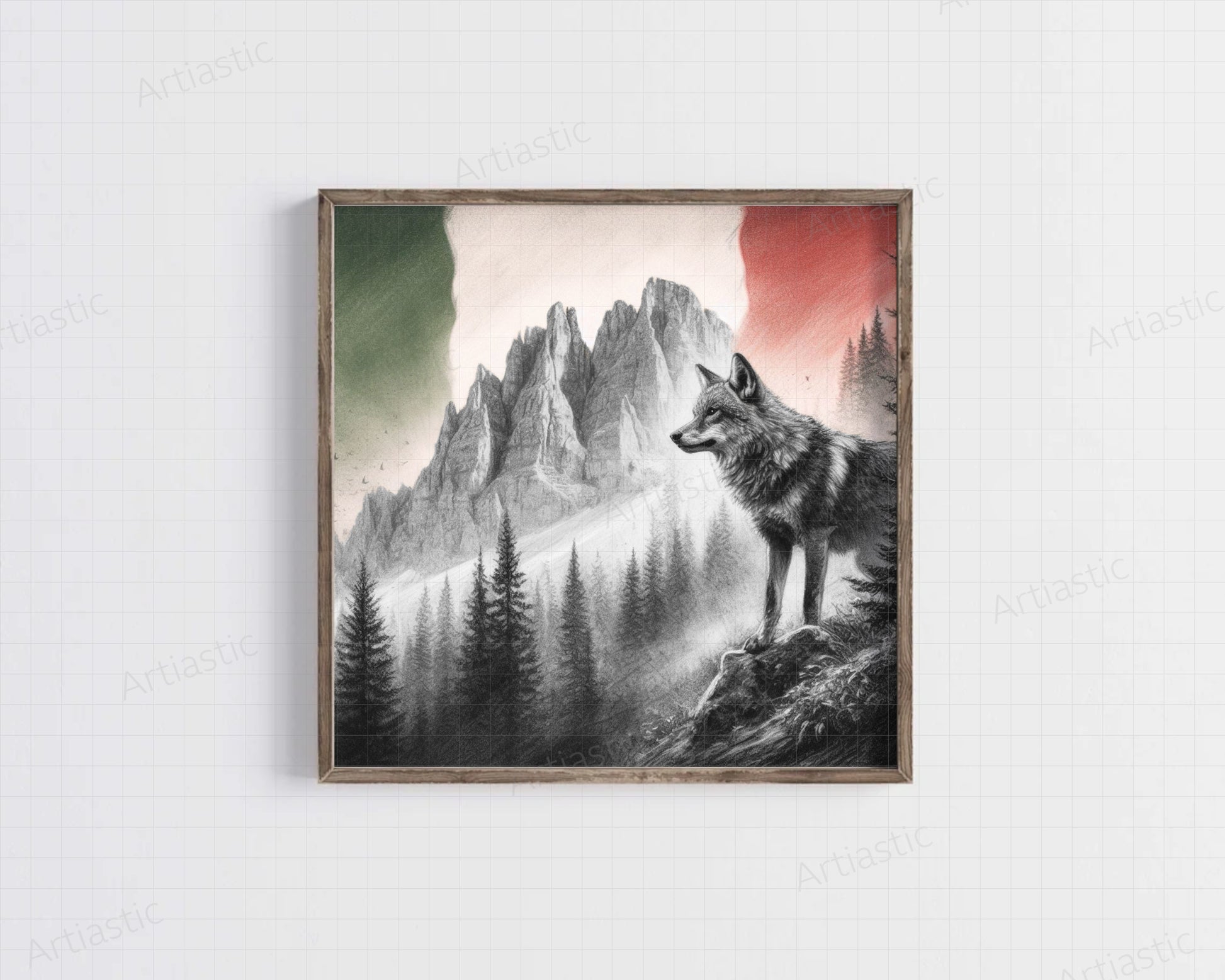 Patriotic art of Italy by Artiastic