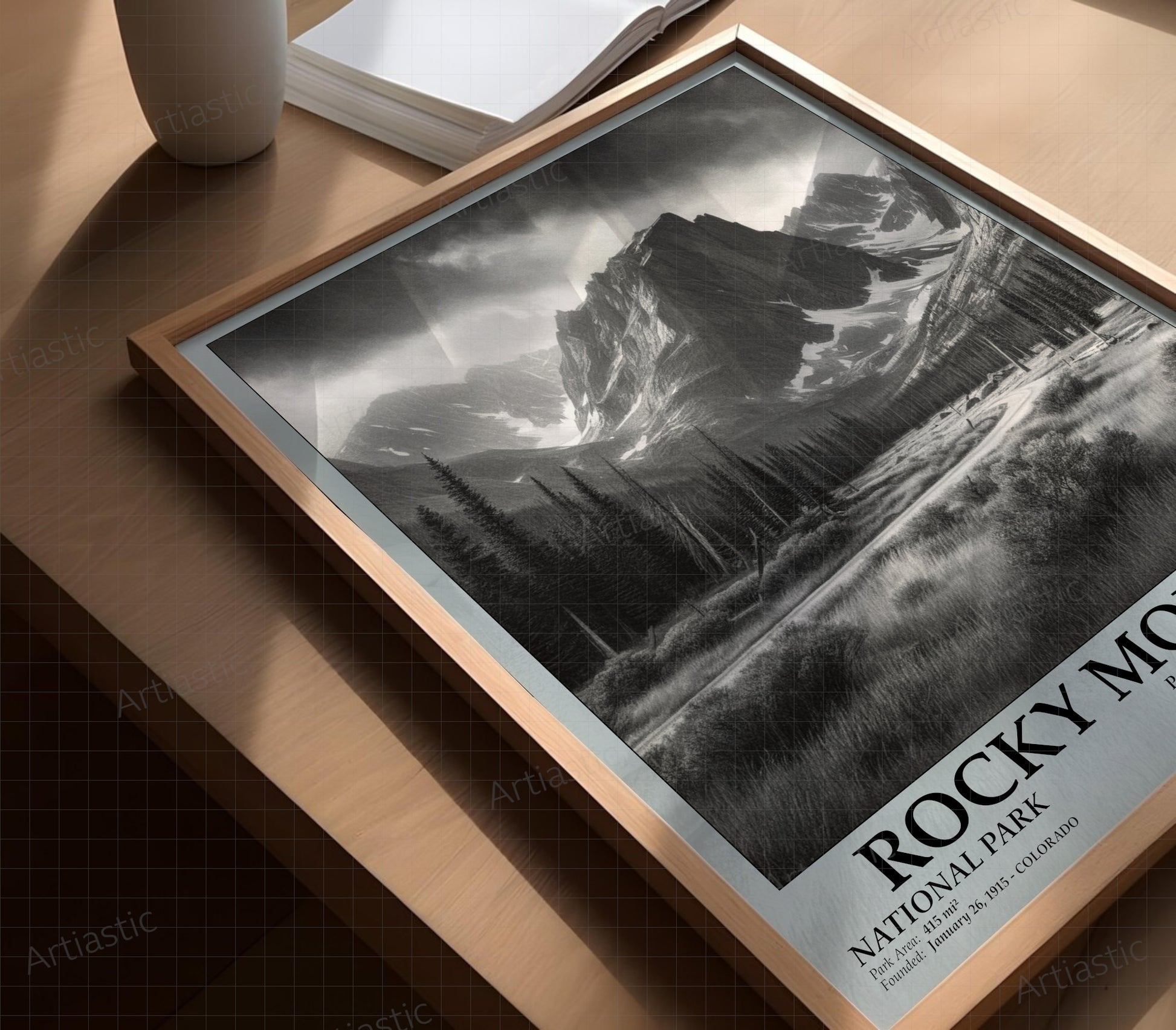 Rocky mountain national park framed poster