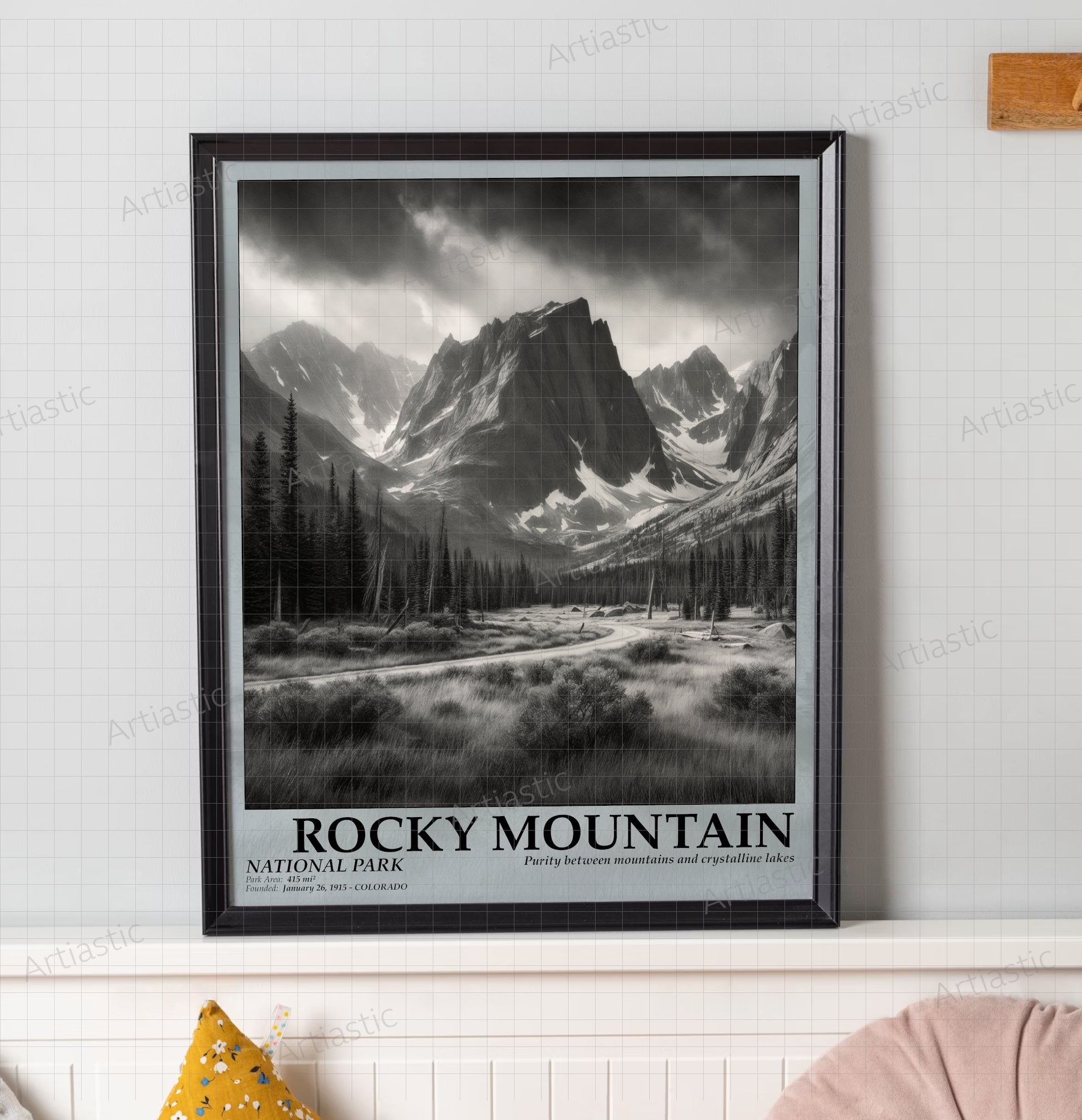 rocky mountain national park poster wall art