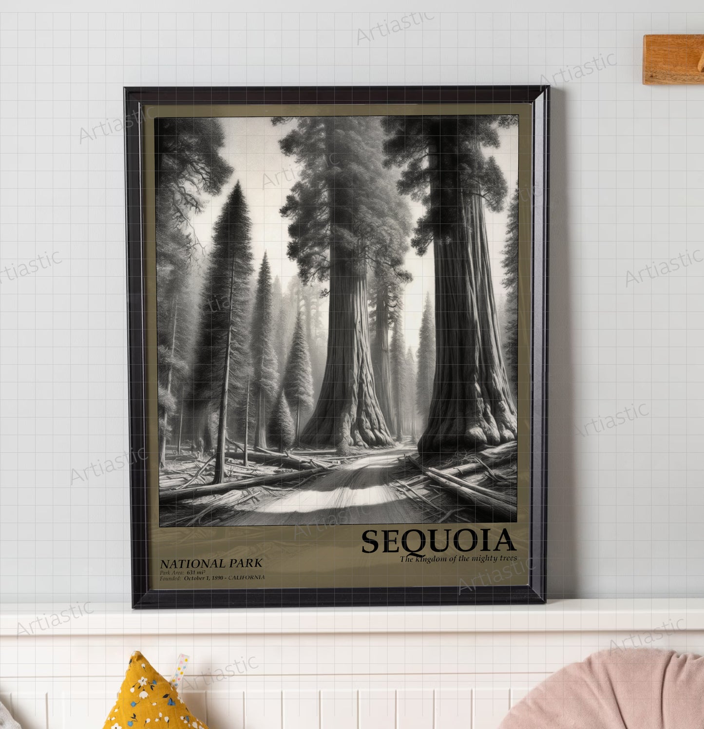 sequoia national park poster digital art