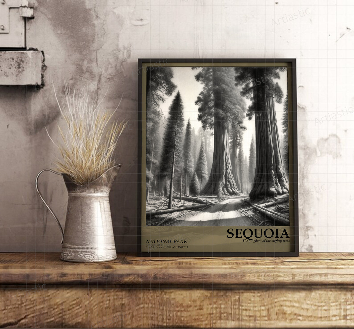 sequoia national park poster digital art