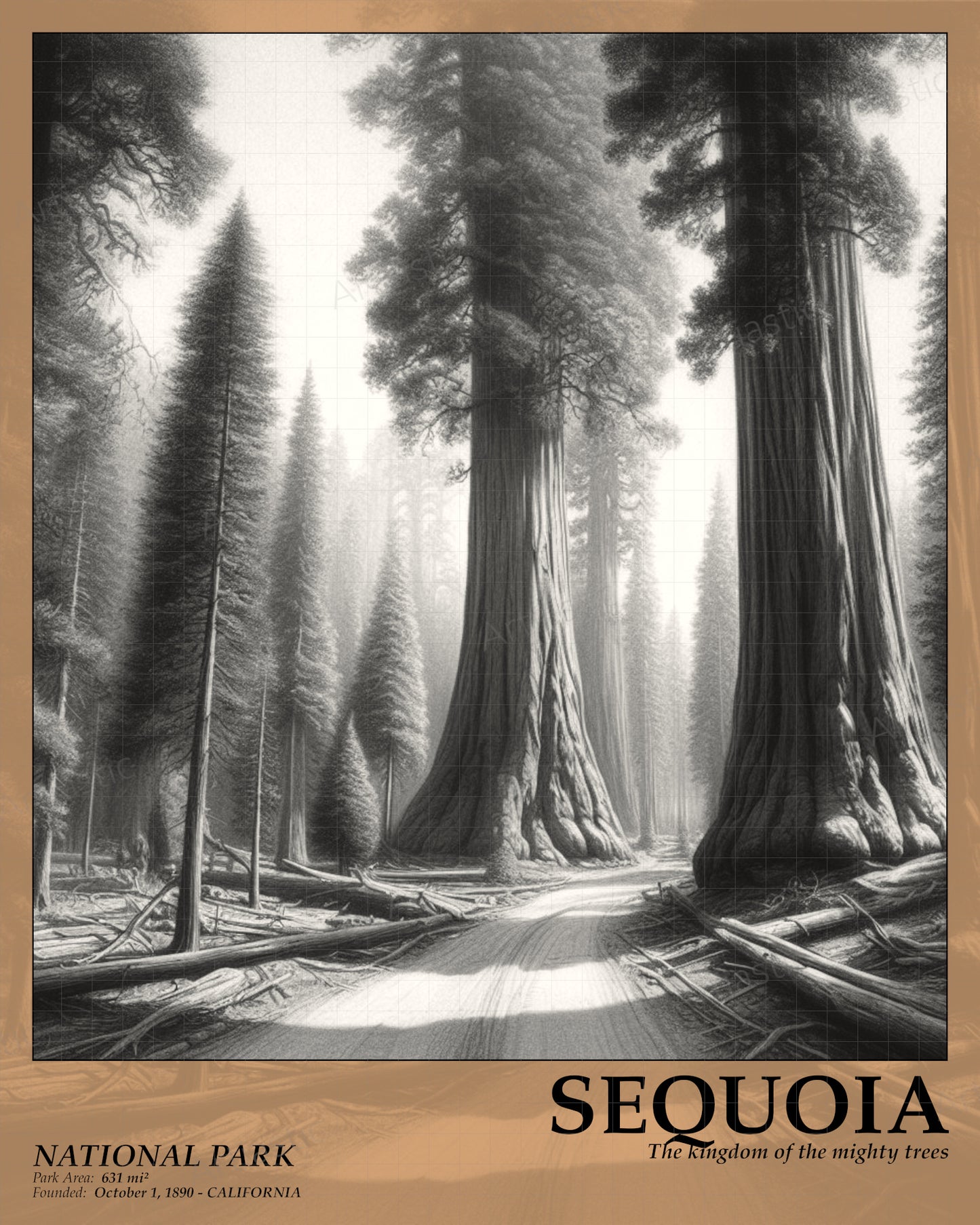 Sequoia National Park poster