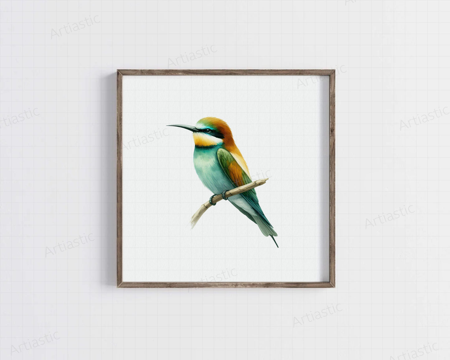 Bee eater acuarela arte digital