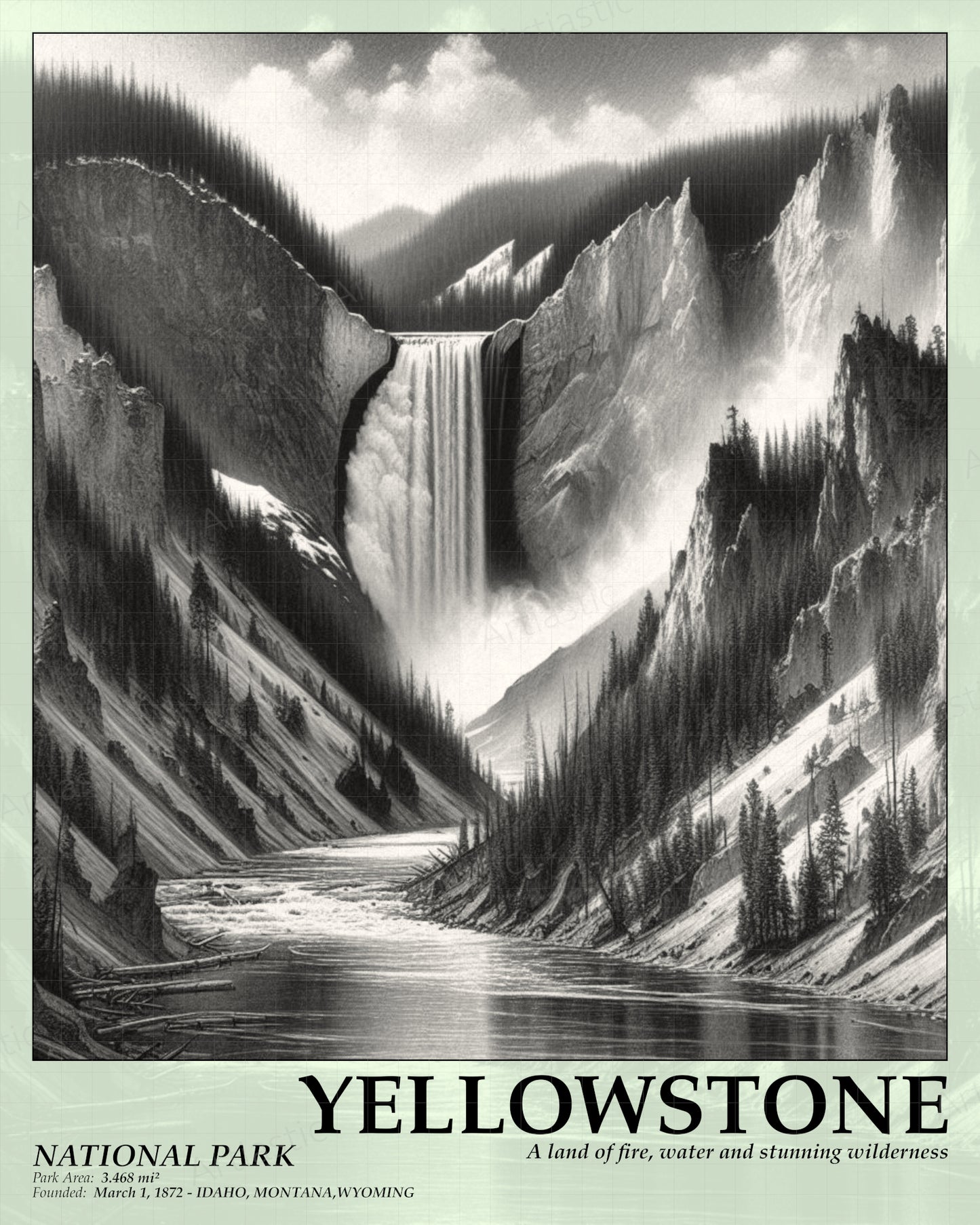 Yellowstone National Park Poster