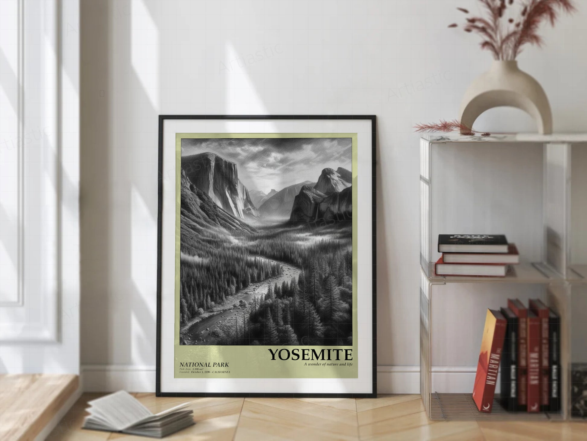 Yosemite poster framed