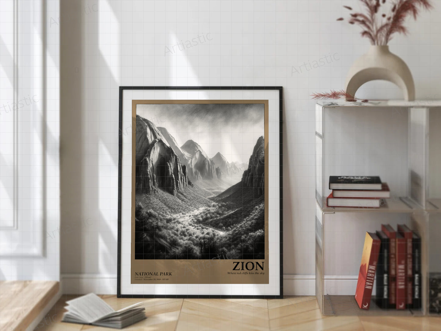 zion national park poster wall art