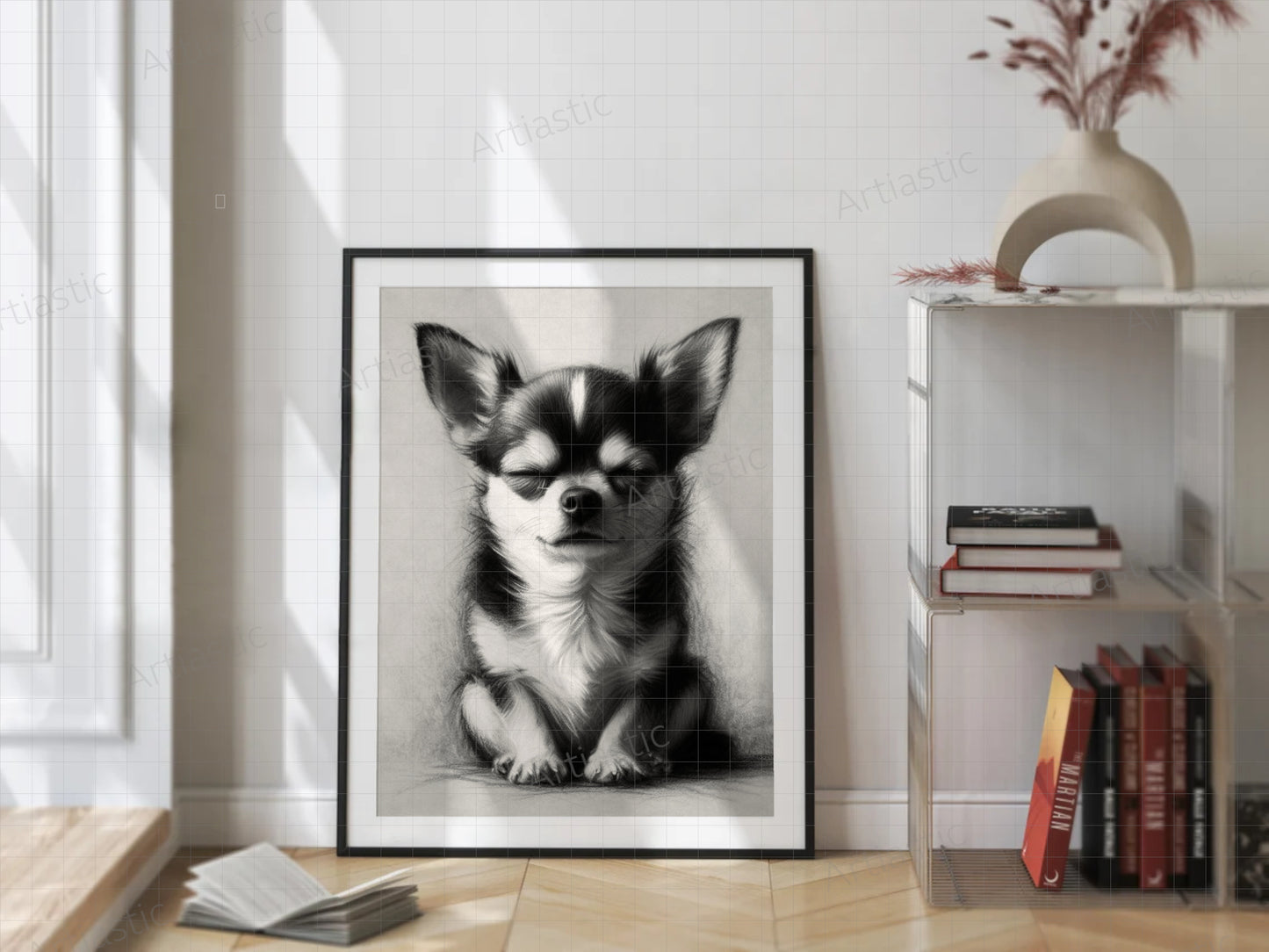 chihuahua dog ilustration art