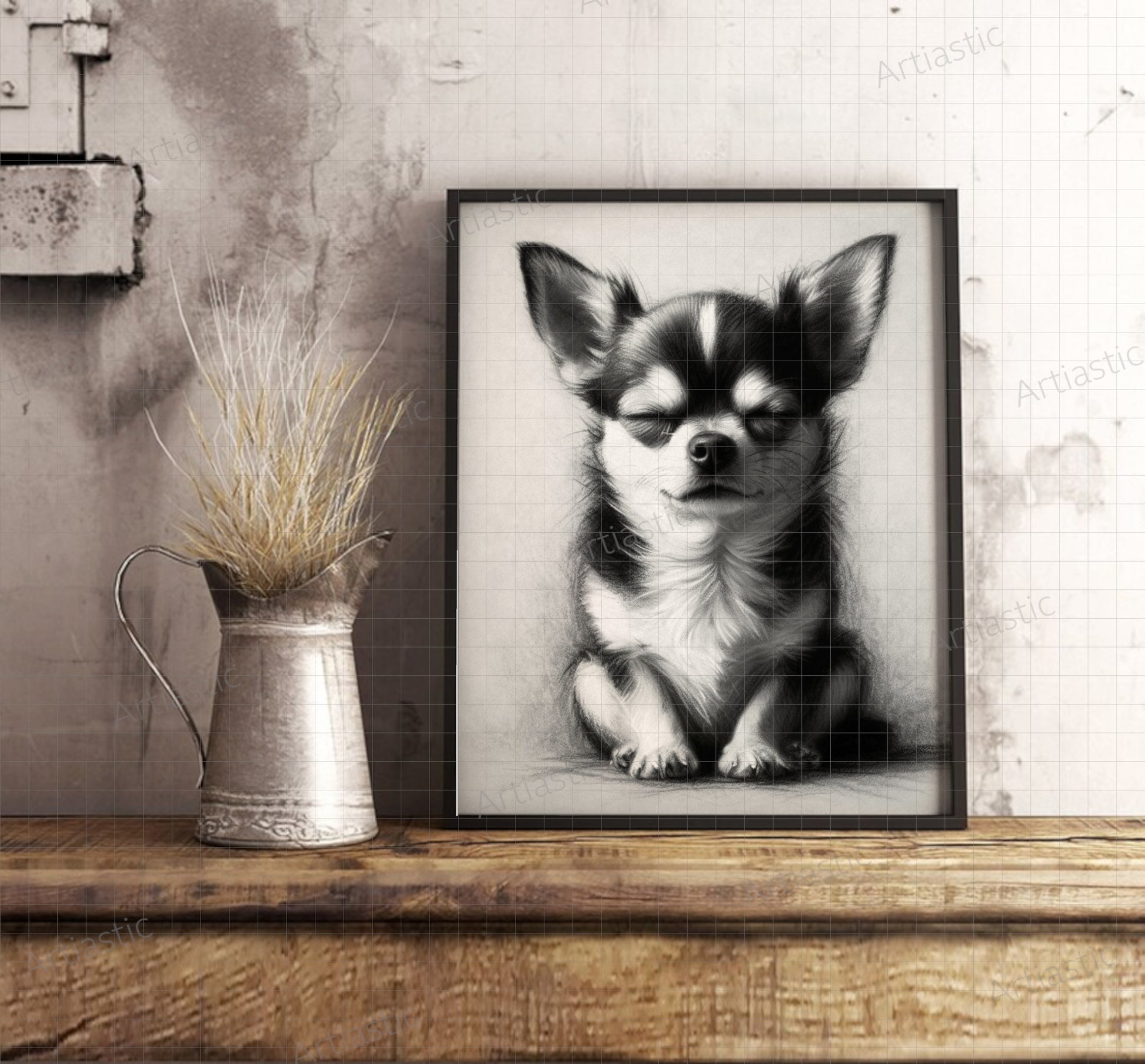 chihuahua dog ilustration 