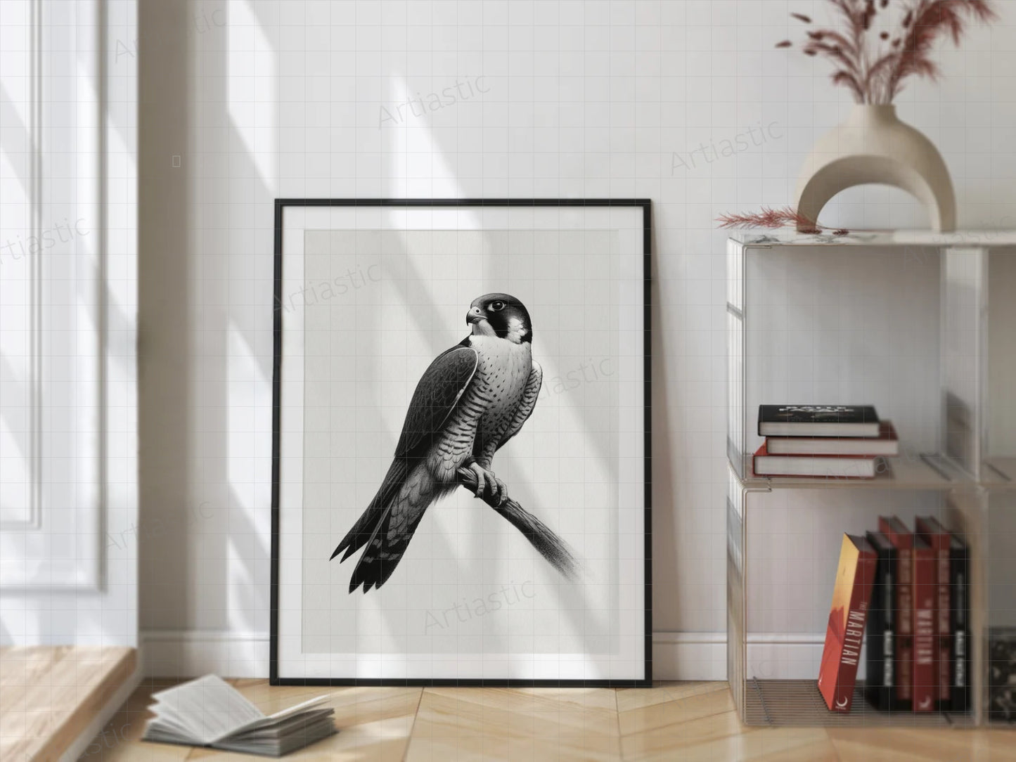 peregrine falcon wall art