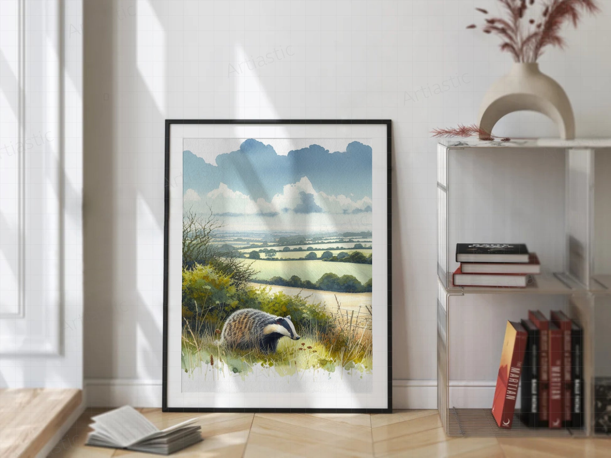 English countryside watercolor print