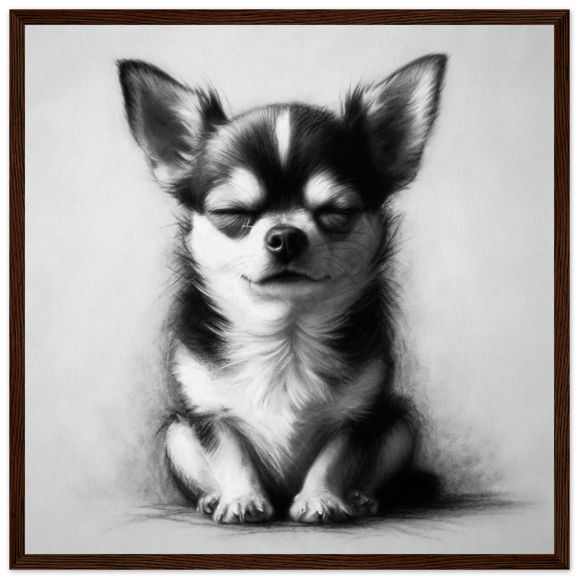 chihuahua dog framed poster