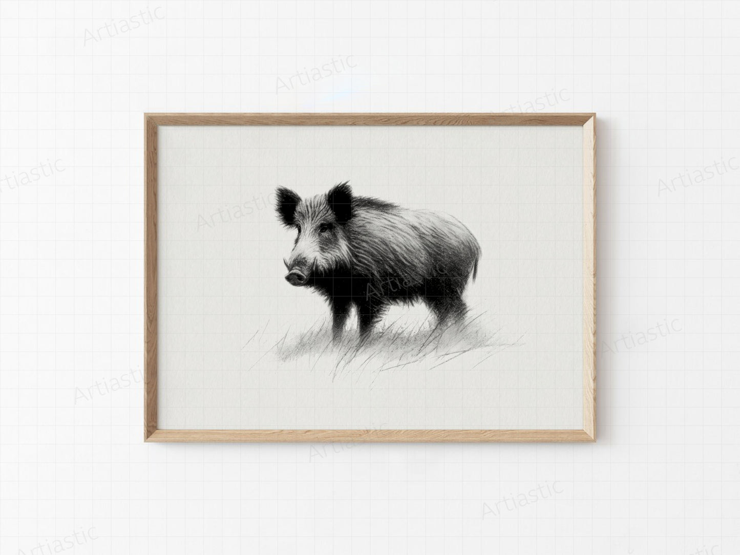 boar printable drawing cheap artwork