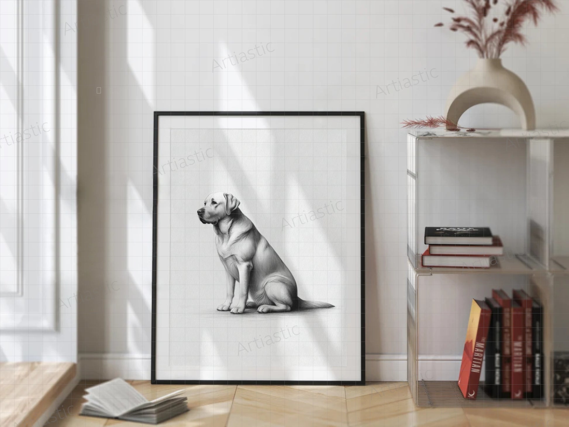 labrador retriever dog printable art