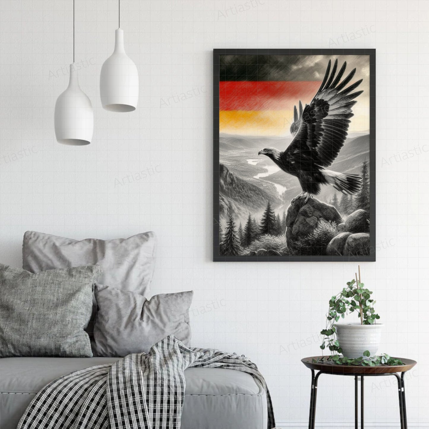 real eagle from germany wall art