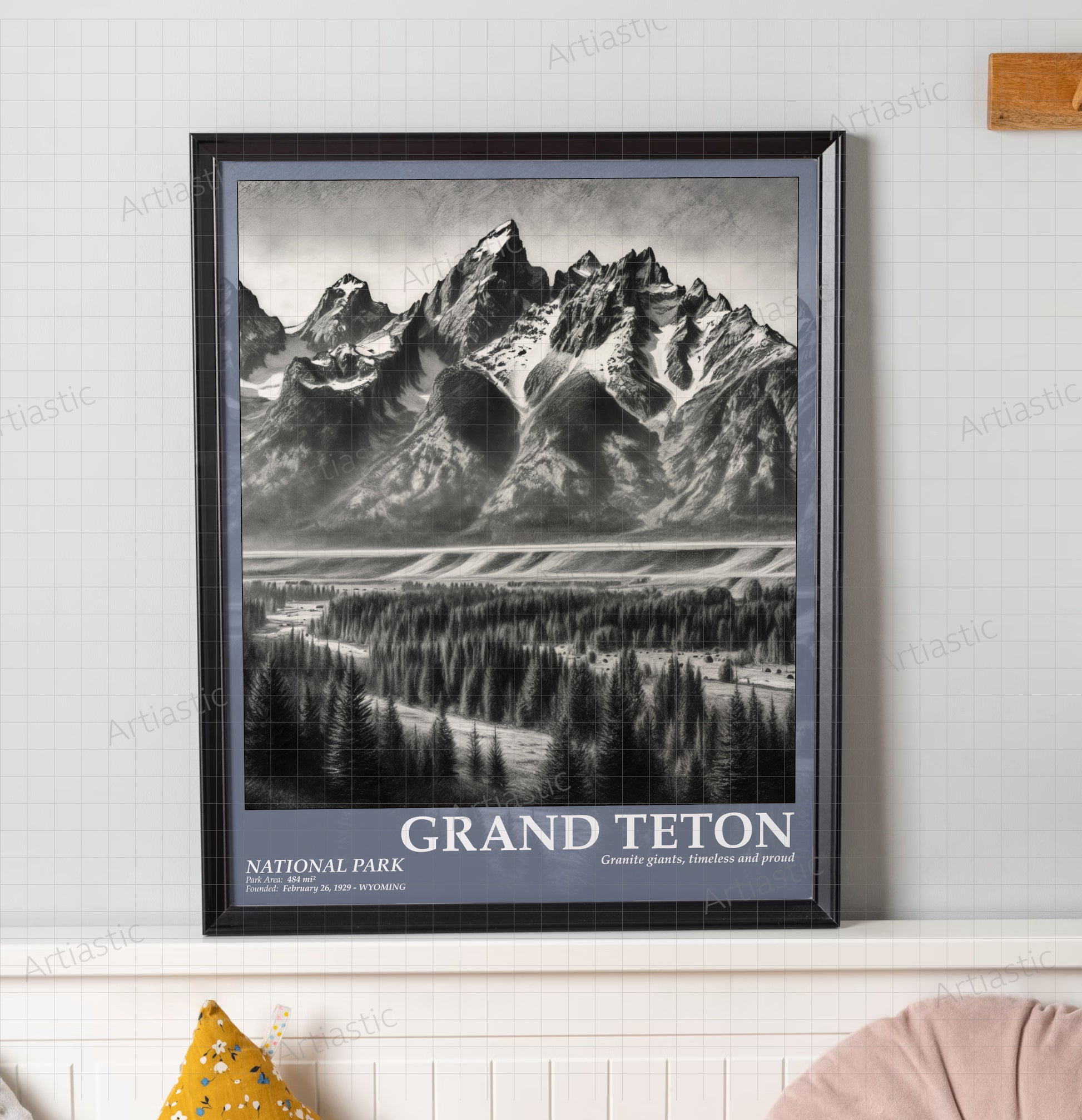 grand teton national park poster wall art