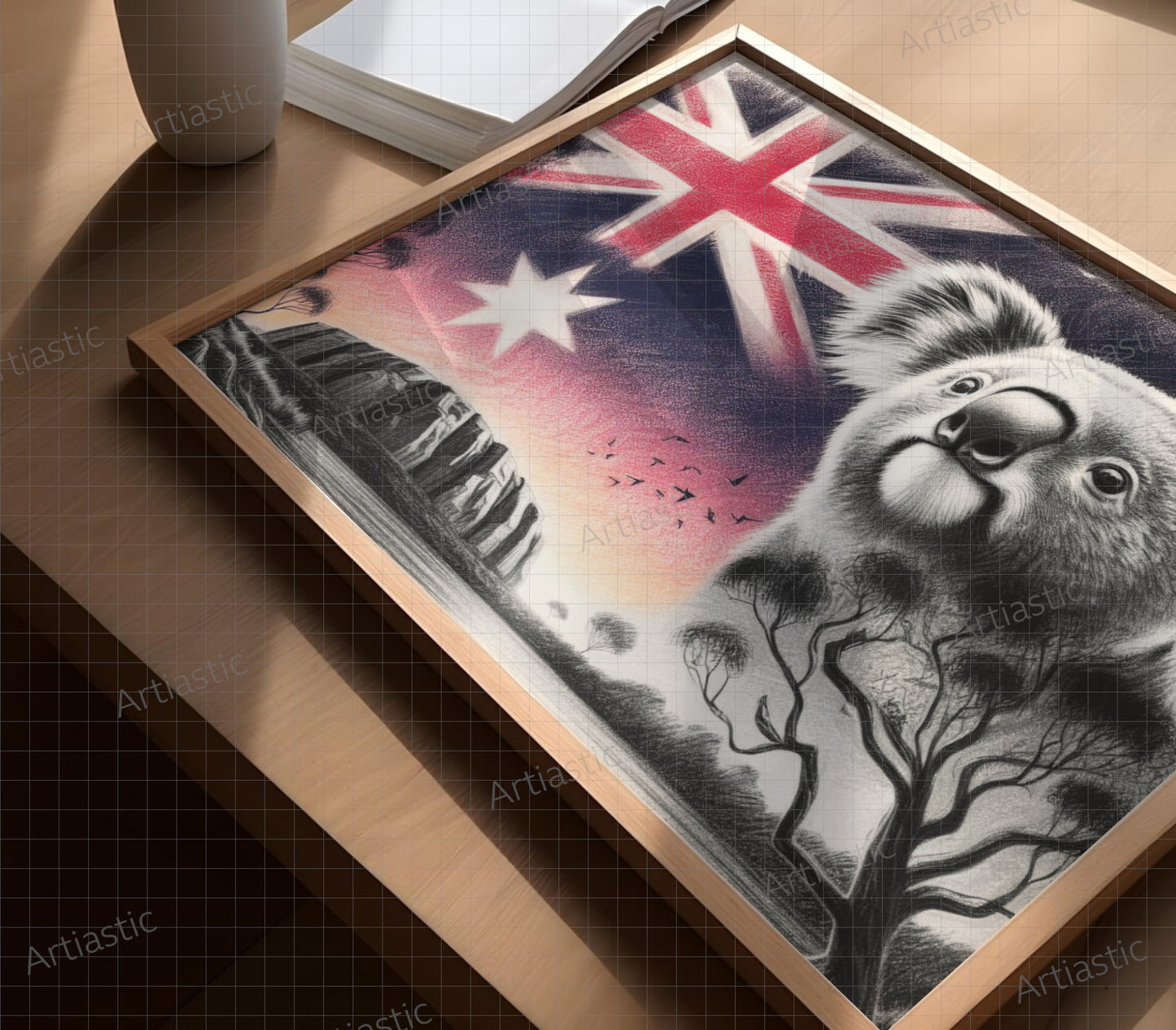 patriotic art of Australia by Artiastic