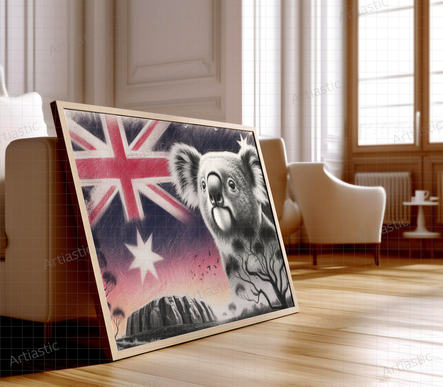 patriotic art of Australia by Artiastic