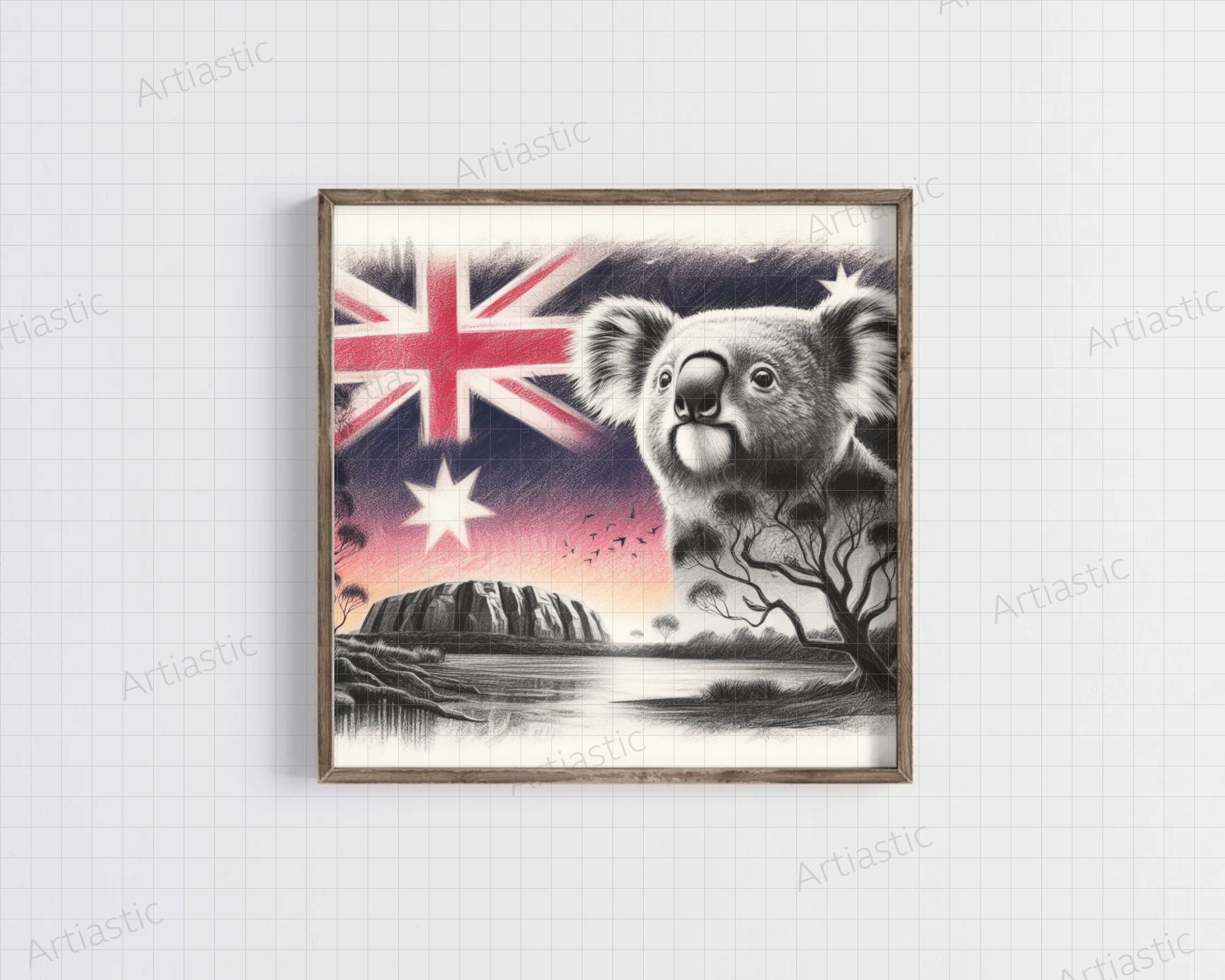 patriotic art of Australia by Artiastic