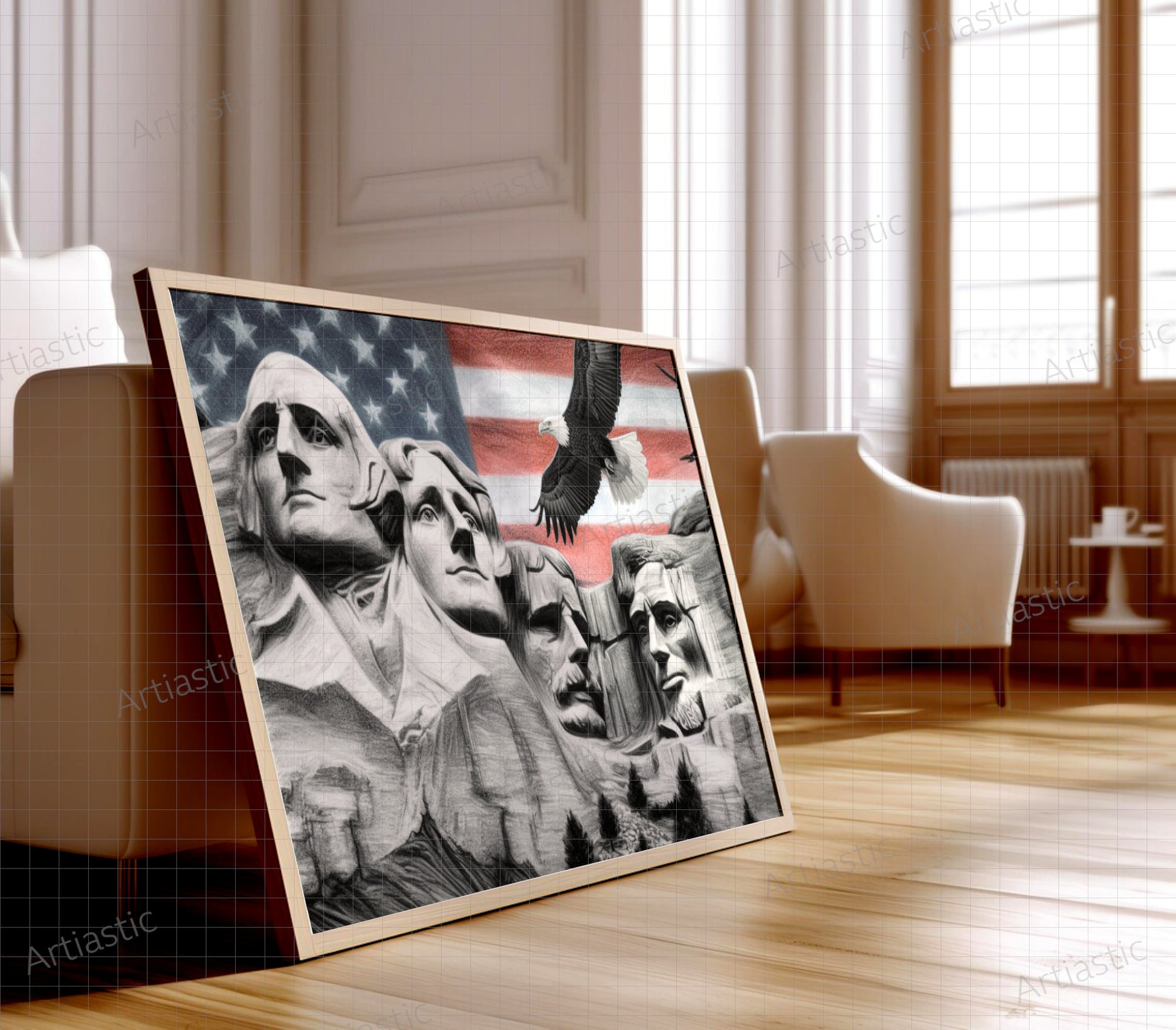 patriotic art of USA by Artiastic