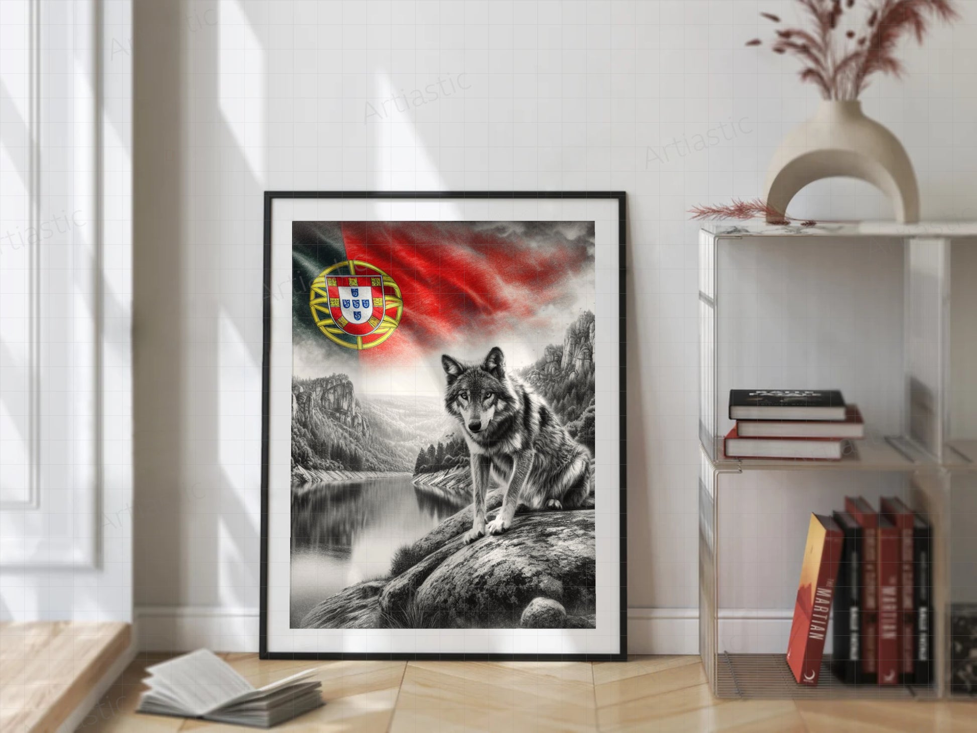 portugal wolf wall art