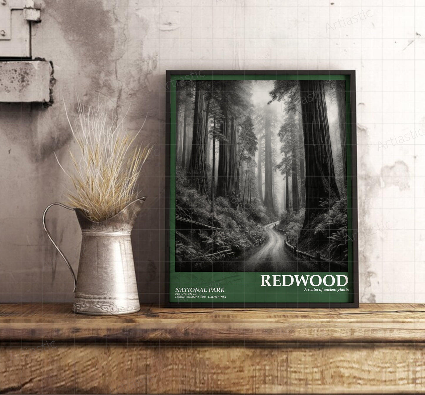 redwood national park poster wall art